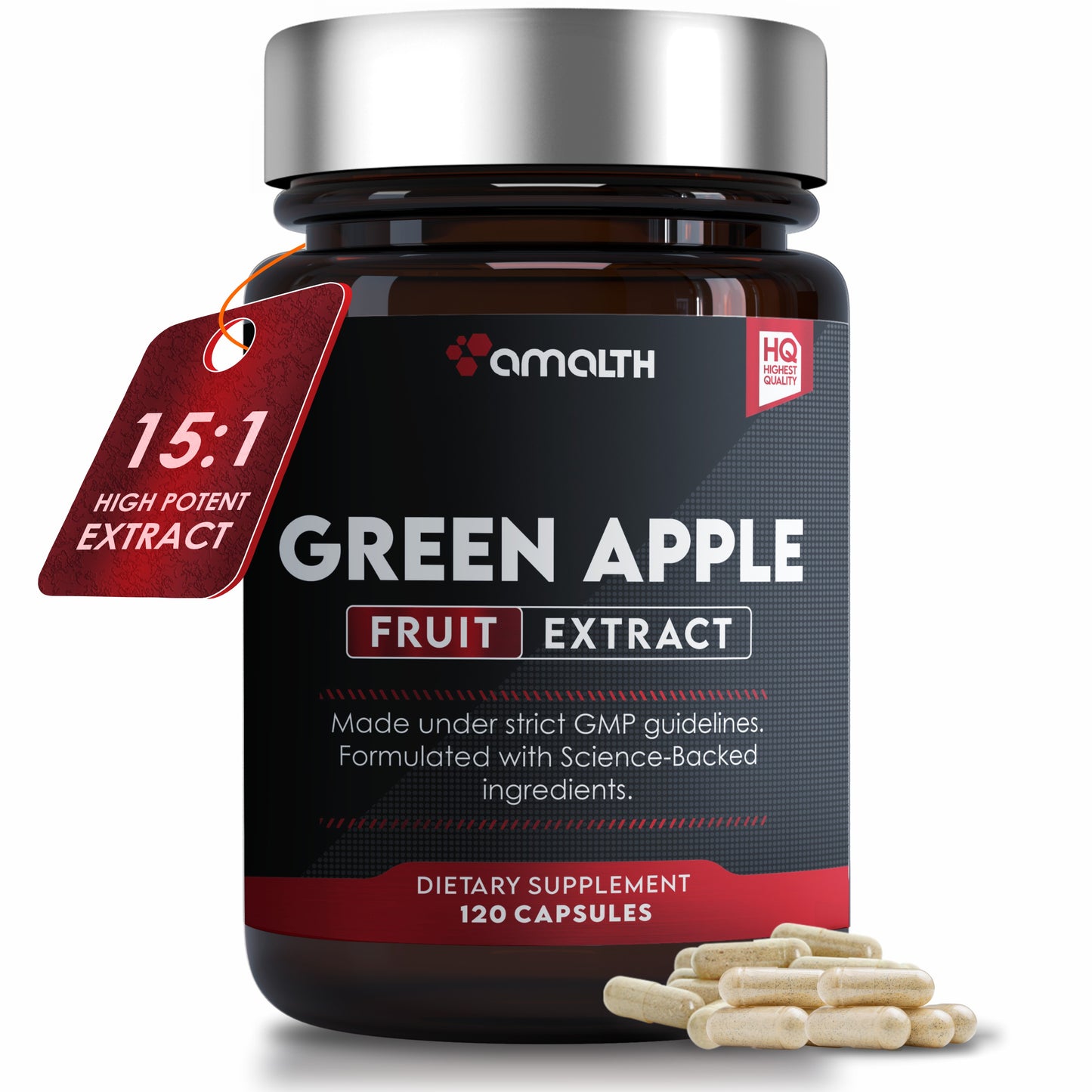Green Apple Extract Powder 120 Capsules