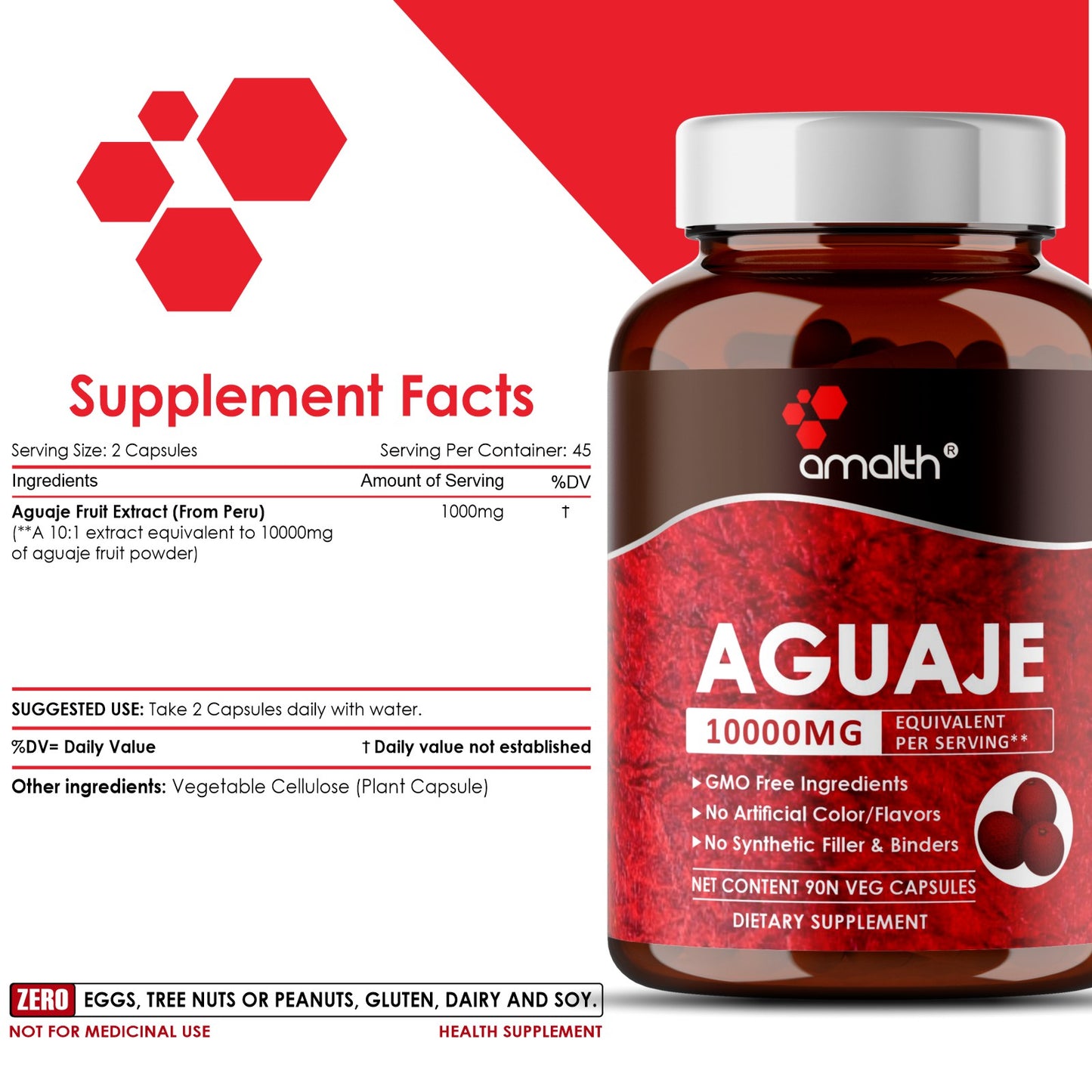 Aguaje Fruit Extract Powder 90 Capsules