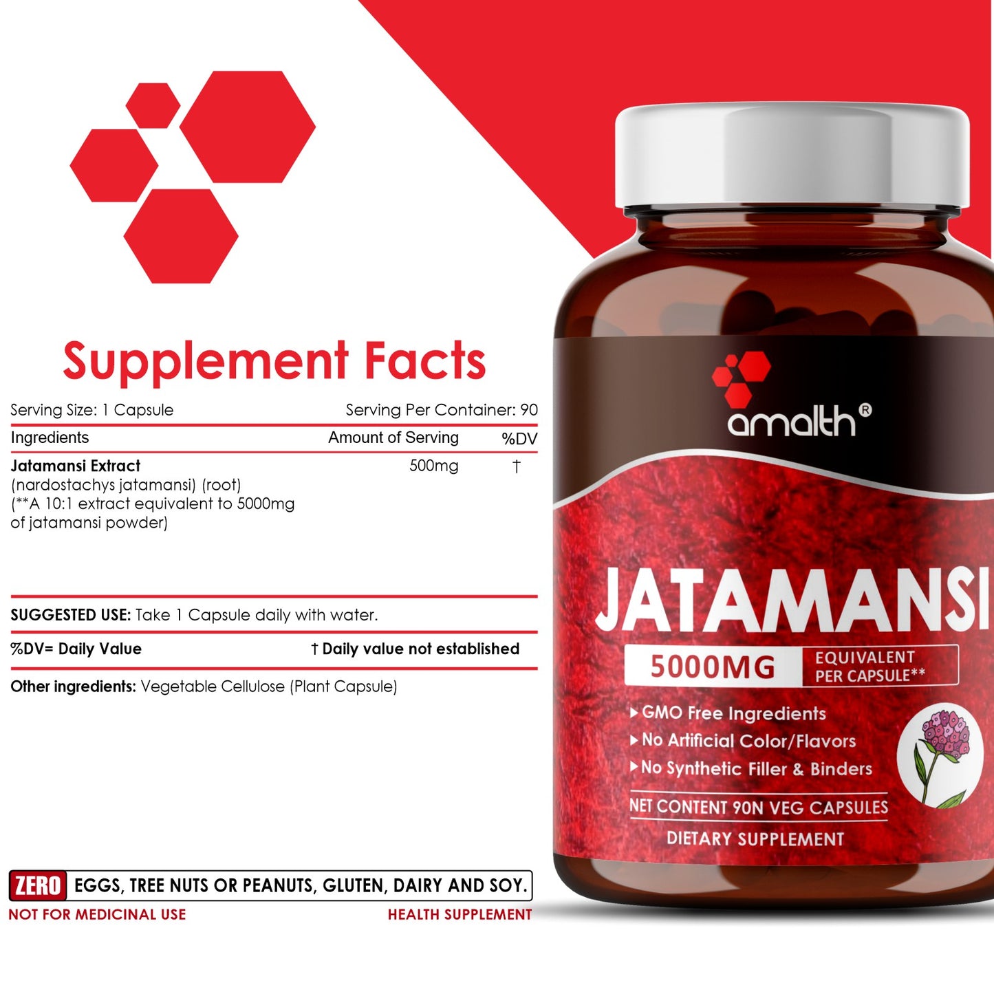 Jatamansi Extract Powder 90 Capsules