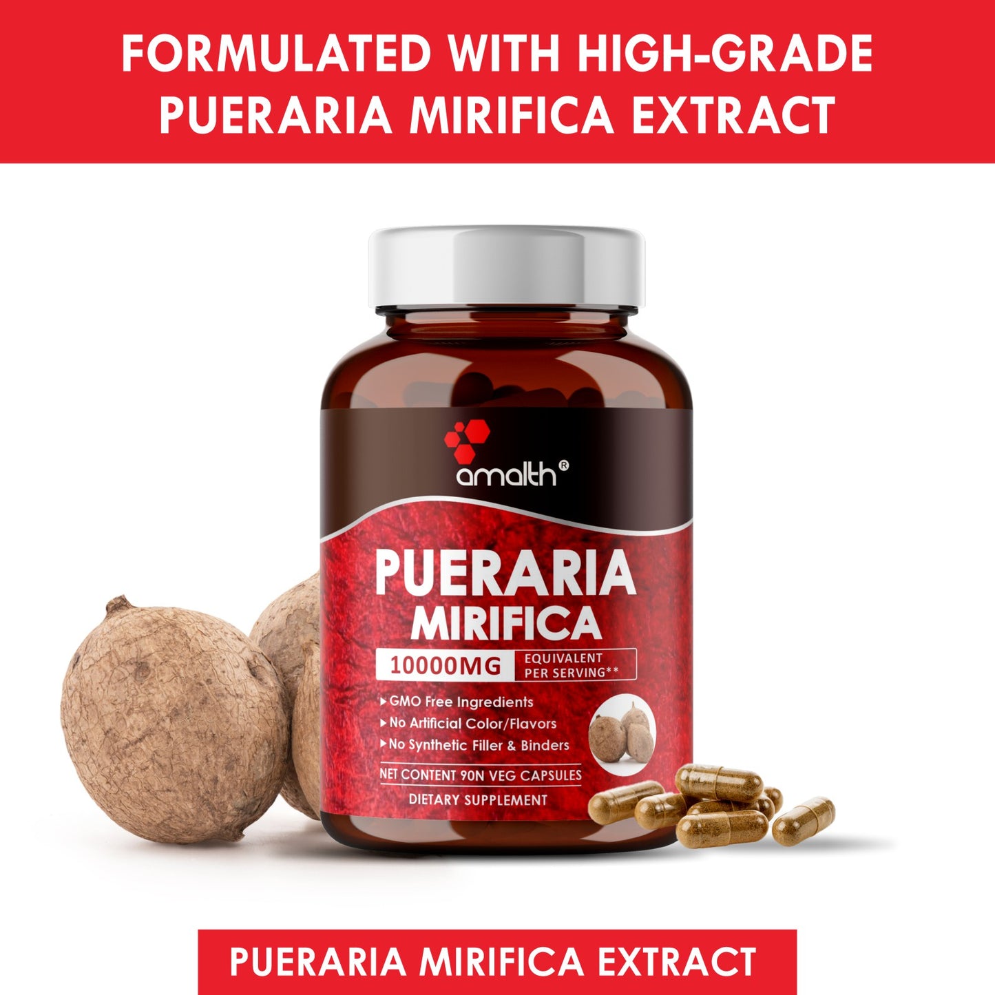 Pueraria Mirifica Extract Powder 90 Capsules