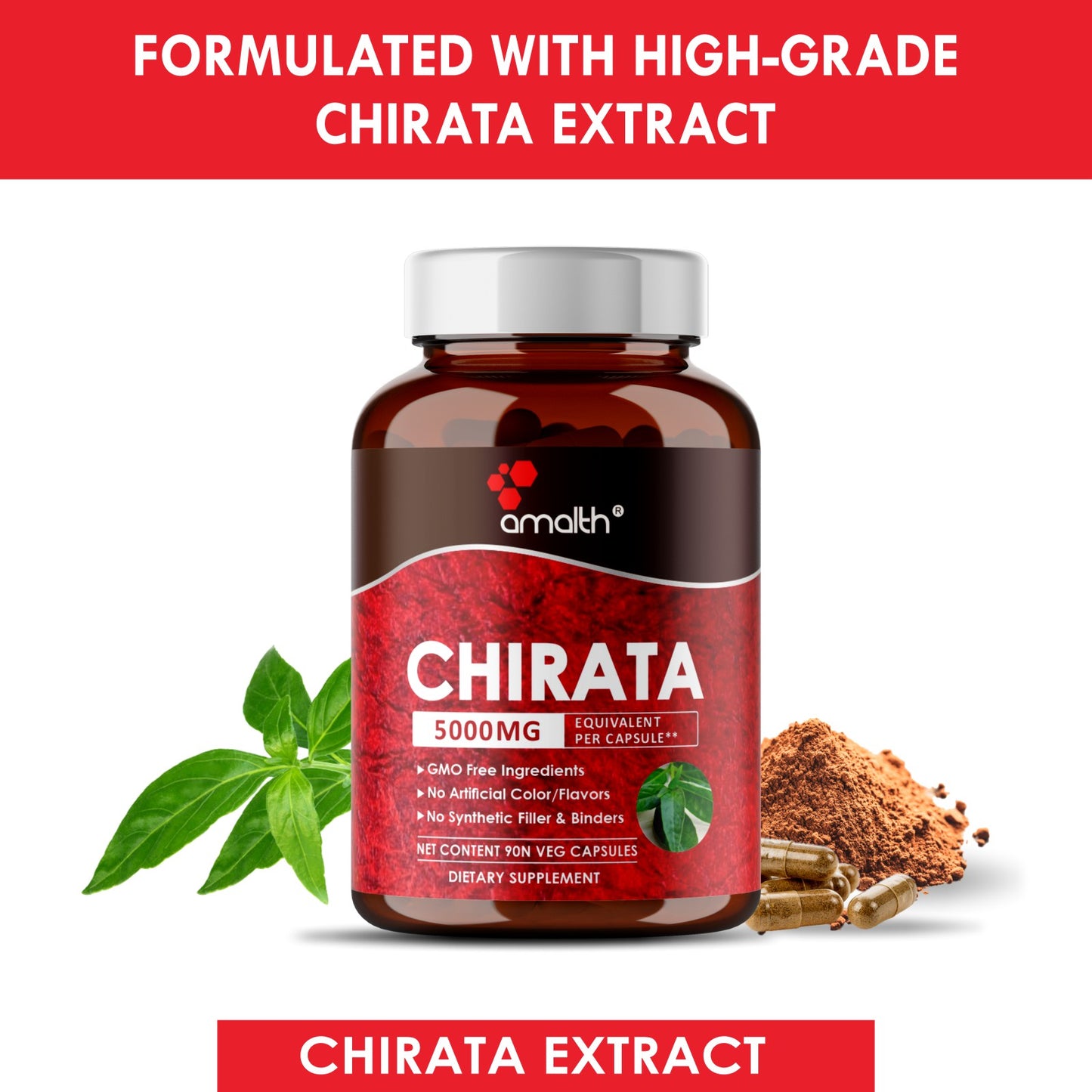 Chirata Extract Powder 90 Capsules