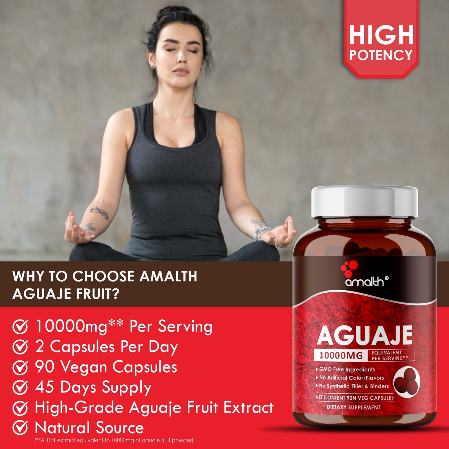 Aguaje Fruit Extract Powder 90 Capsules