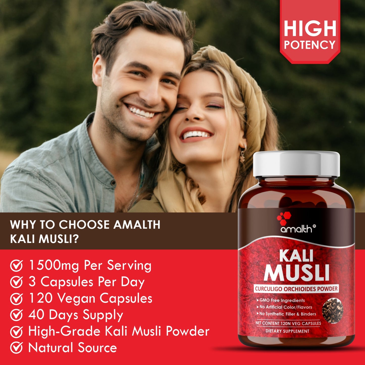 Kali Musli Powder 120 Capsules