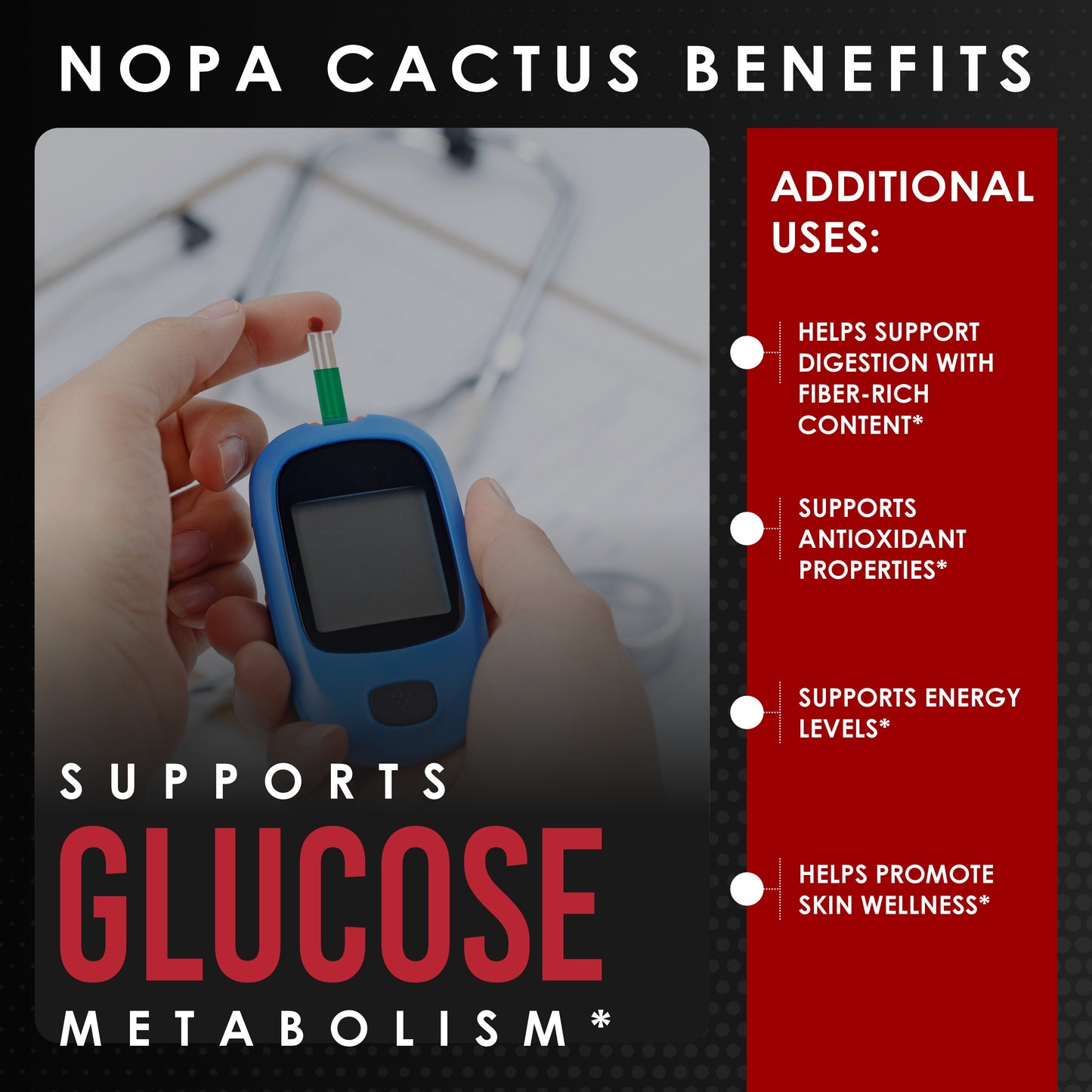 Nopal Cactus Extract Powder 120 Capsules