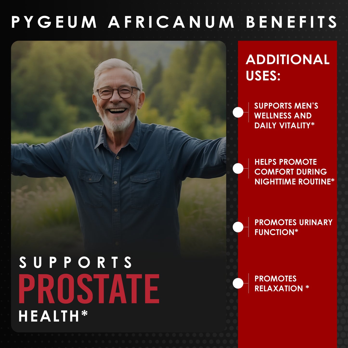 Pygeum Bark Extract Powder 120 Capsules