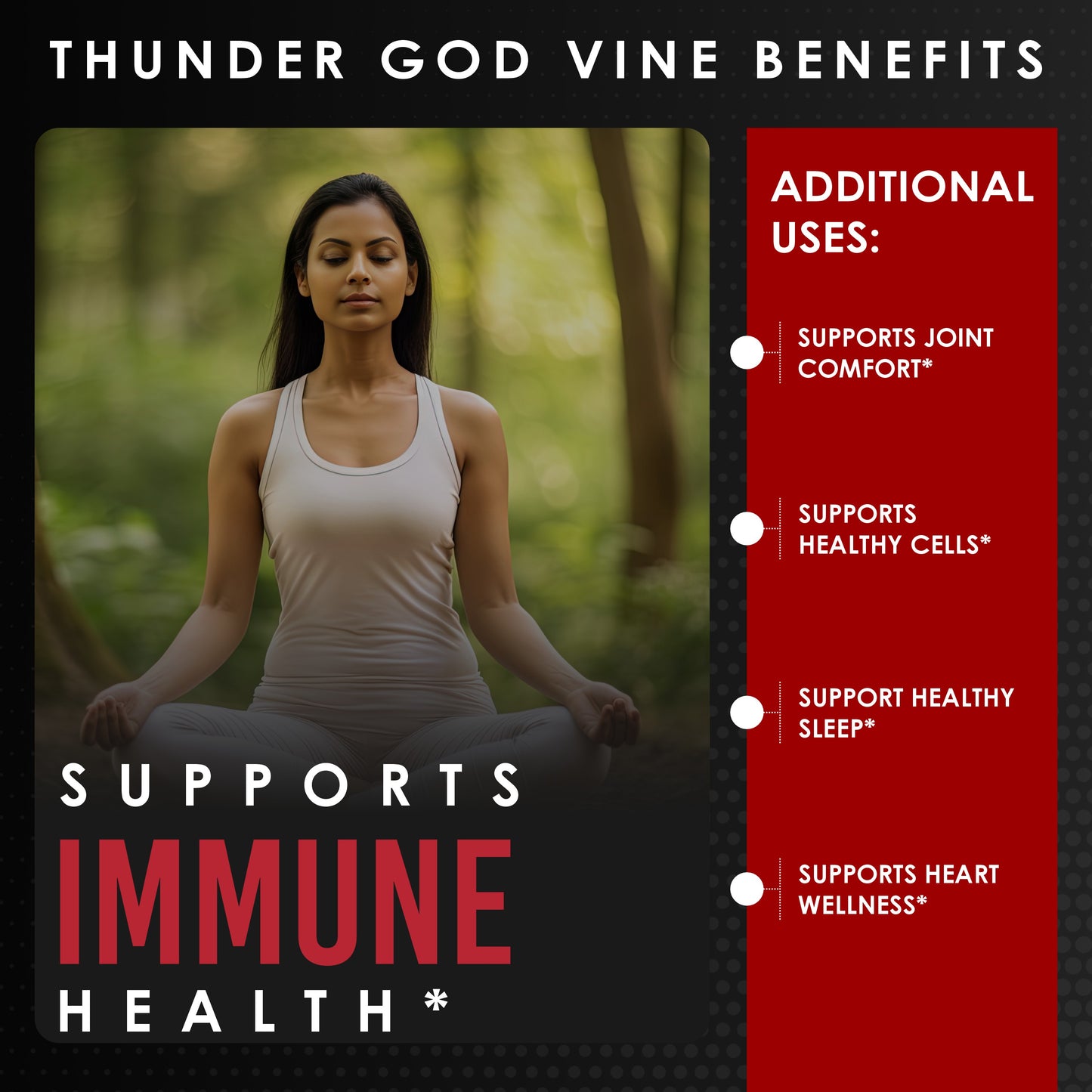 Thunder God Vine Root Extract 15:1 Supplement 120 Capsules