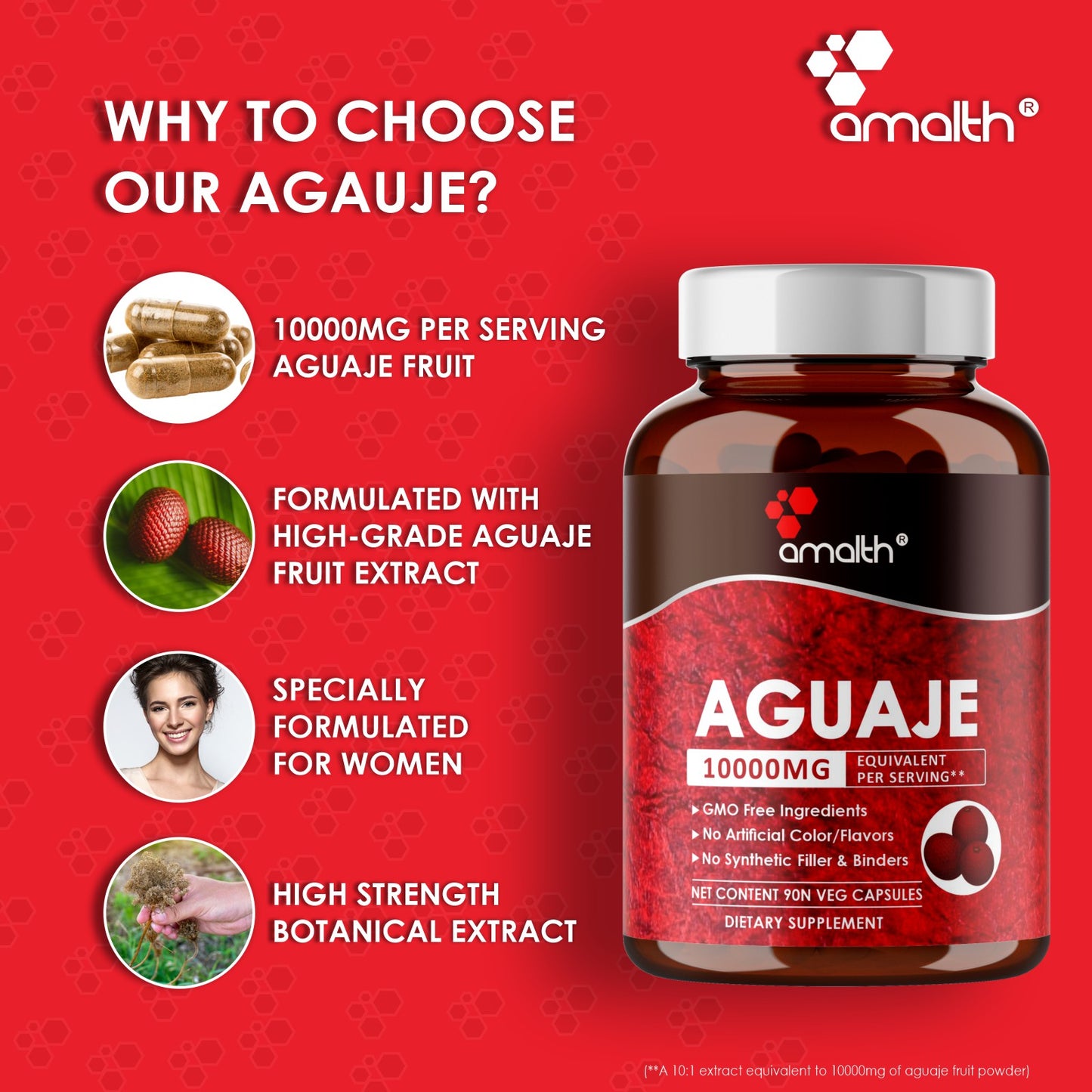 Aguaje Fruit Extract Powder 90 Capsules