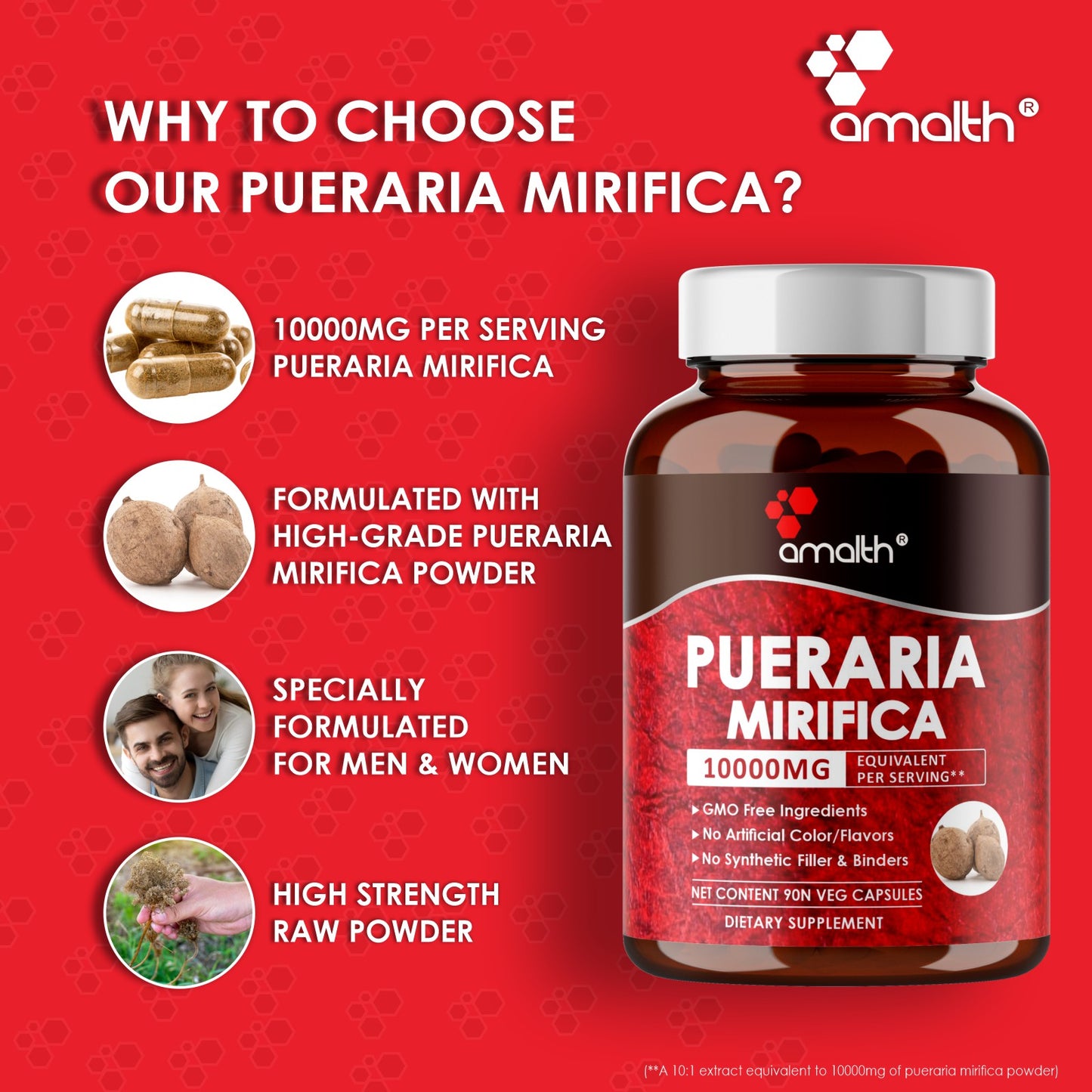 Pueraria Mirifica Extract Powder 90 Capsules