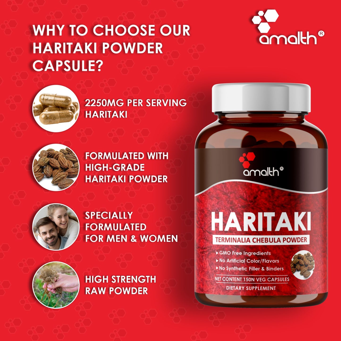 Haritaki Powder 150 Capsules