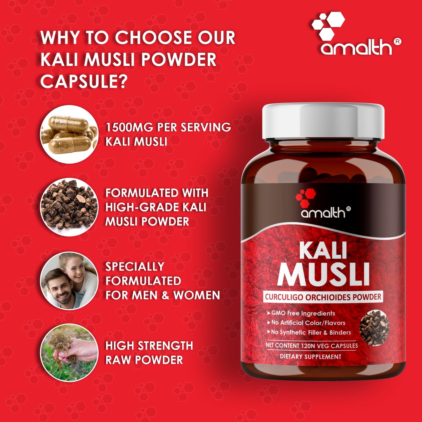 Kali Musli Powder 120 Capsules