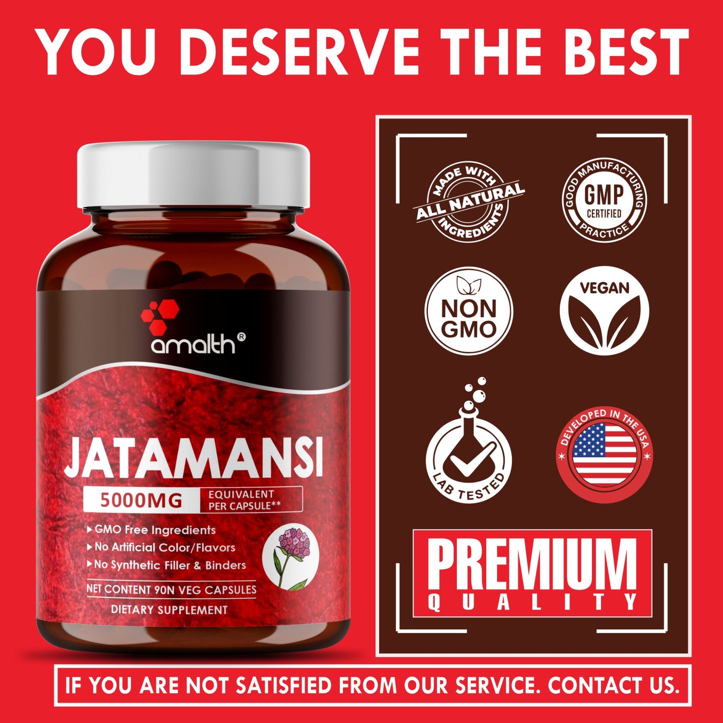 Jatamansi Extract Powder 90 Capsules