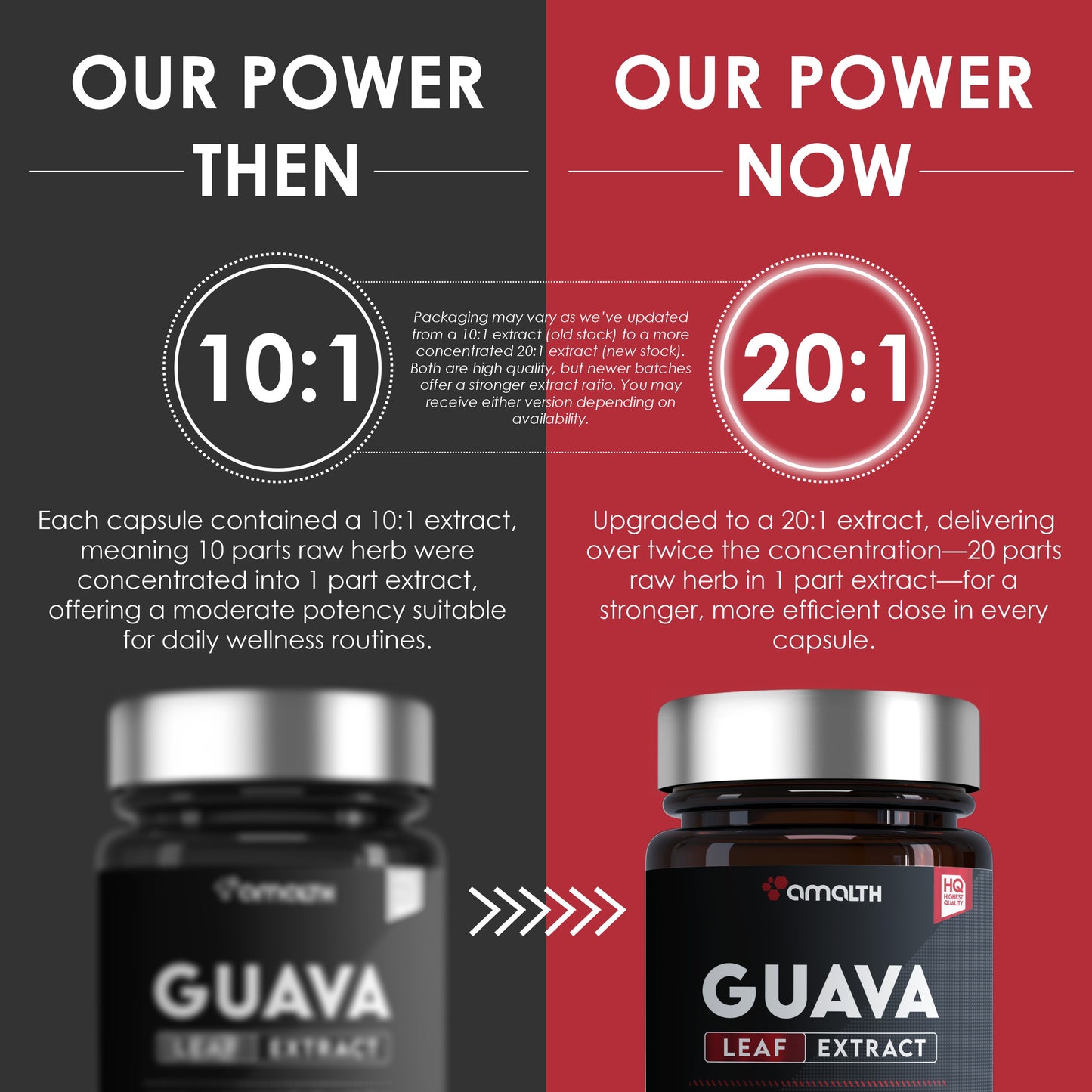 Guava Leaf Extract Powder 120 Capsules