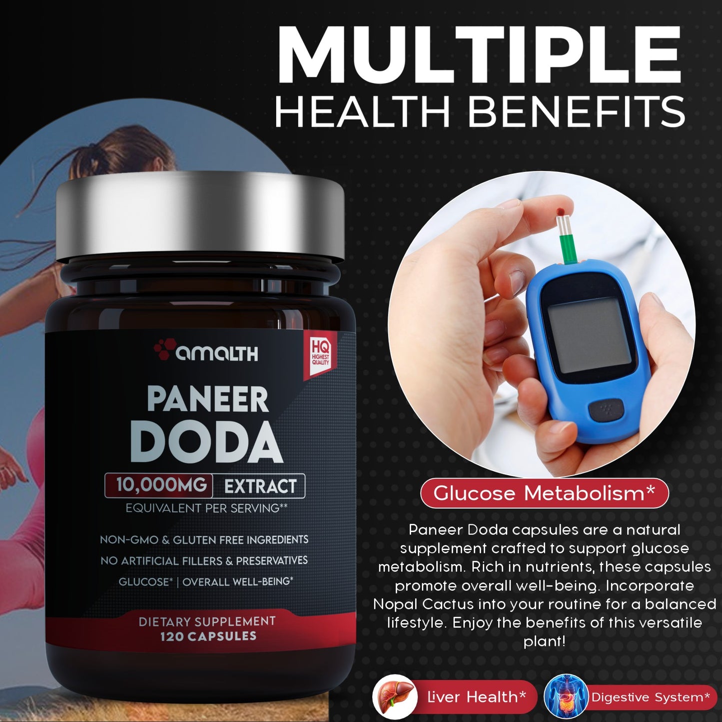 Paneer Doda Extract Powder 120 Capsules