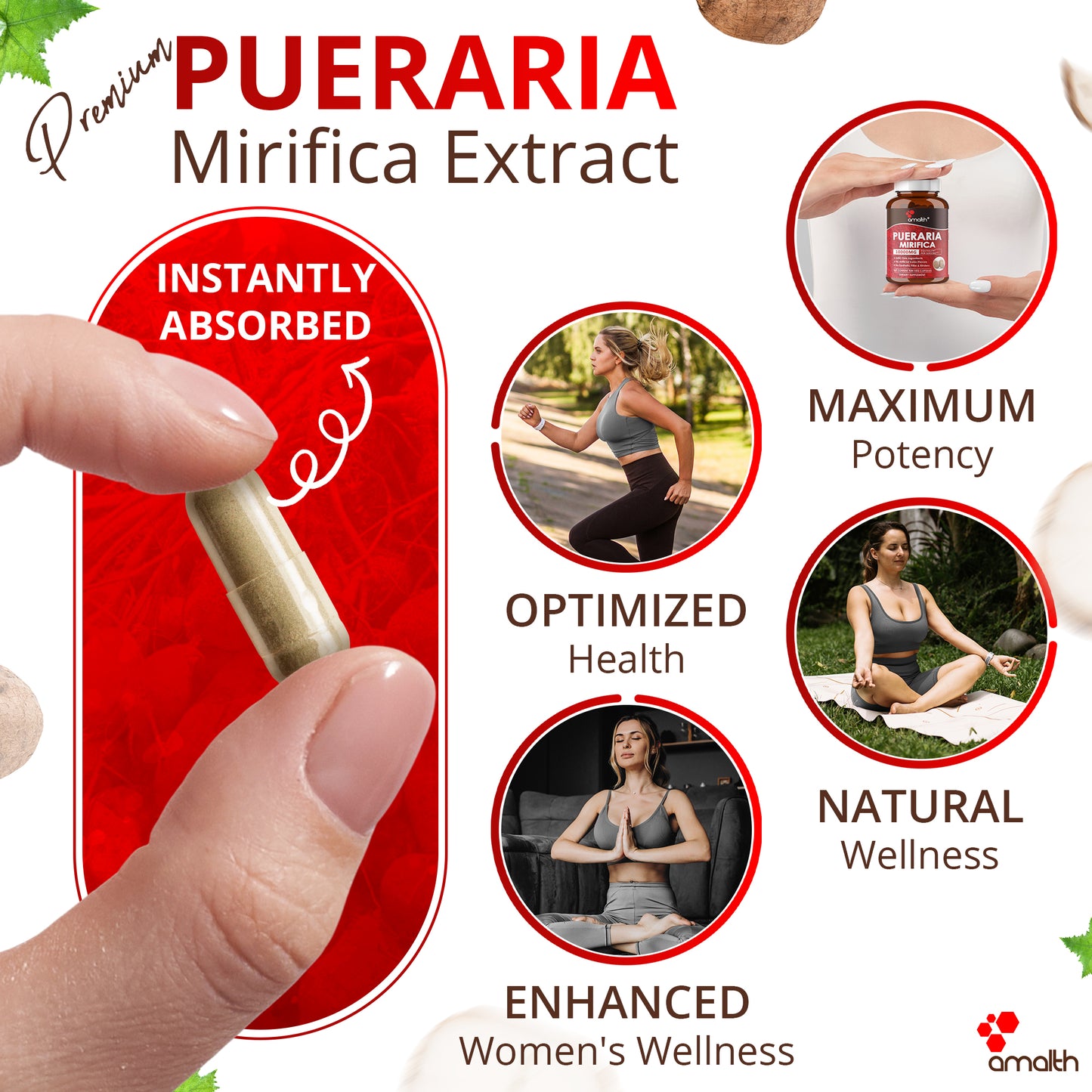 Pueraria Mirifica Extract Powder 90 Capsules