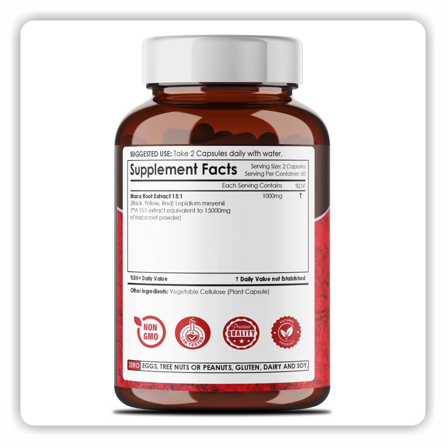 Maca Root Extract 15000mg 120 Capsules