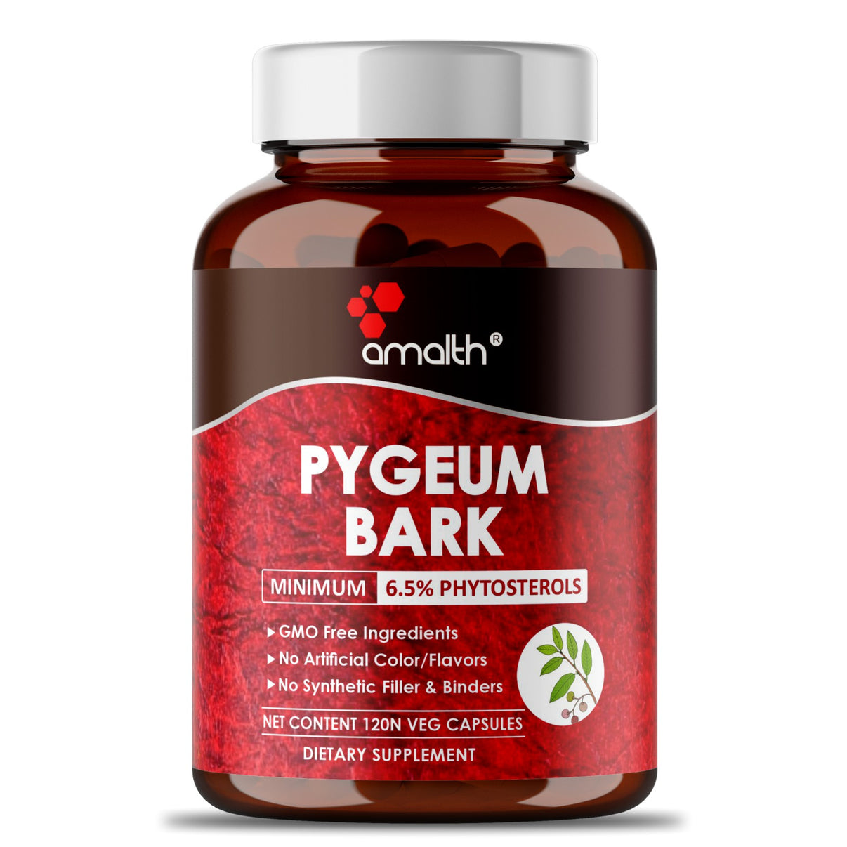 Pygeum Bark Extract Powder 120 Capsules – Amalth