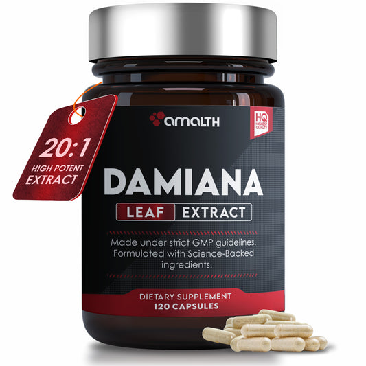 Damiana Leaf Extract Powder 120 Capsules