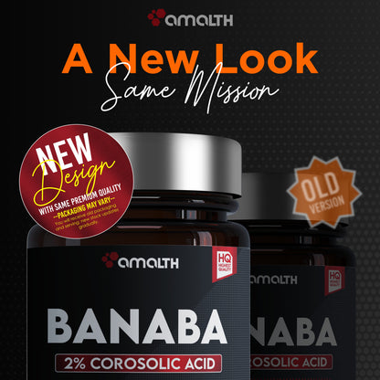 Banaba Leaf Extract 2% Corosolic Acid 120 Veg Capsules