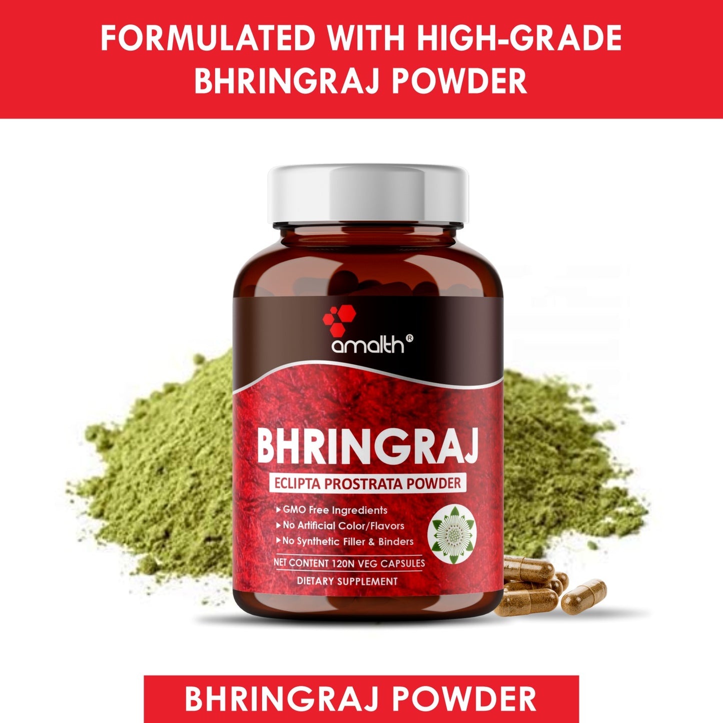Bhringaraj Powder 120 Capsules
