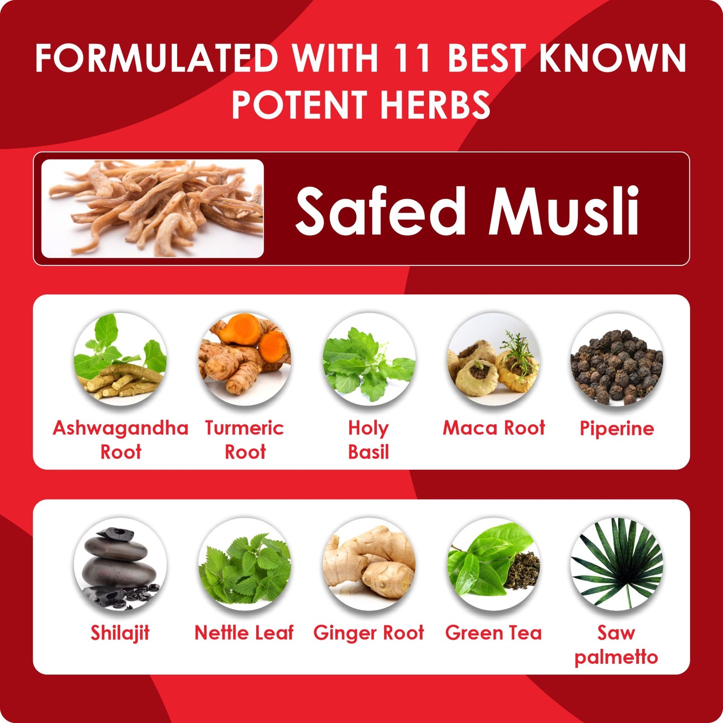 Safed Musli Extract Powder 90 Capsules