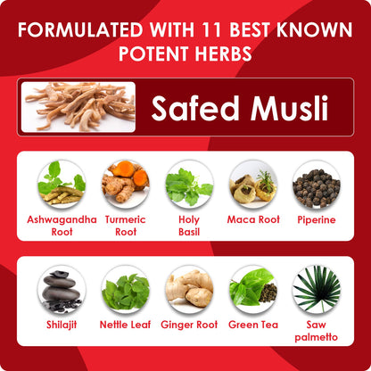 Safed Musli Extract Powder 90 Capsules