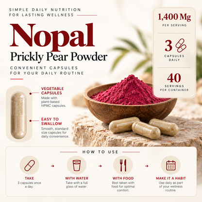 How to take Amalth Nopal Prickly Pear Powder: 3 capsules daily with water