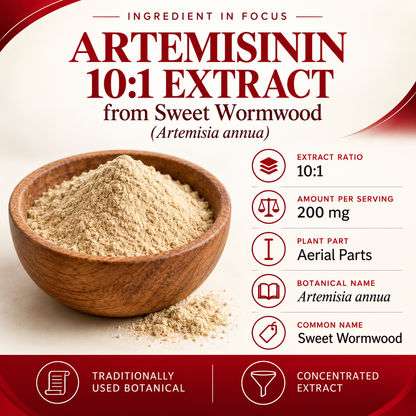 Sweet Wormwood 10:1 Extract (Artemisia annua, aerial parts), the ingredient in Amalth Sweet Wormwood Extract with Black Pepper