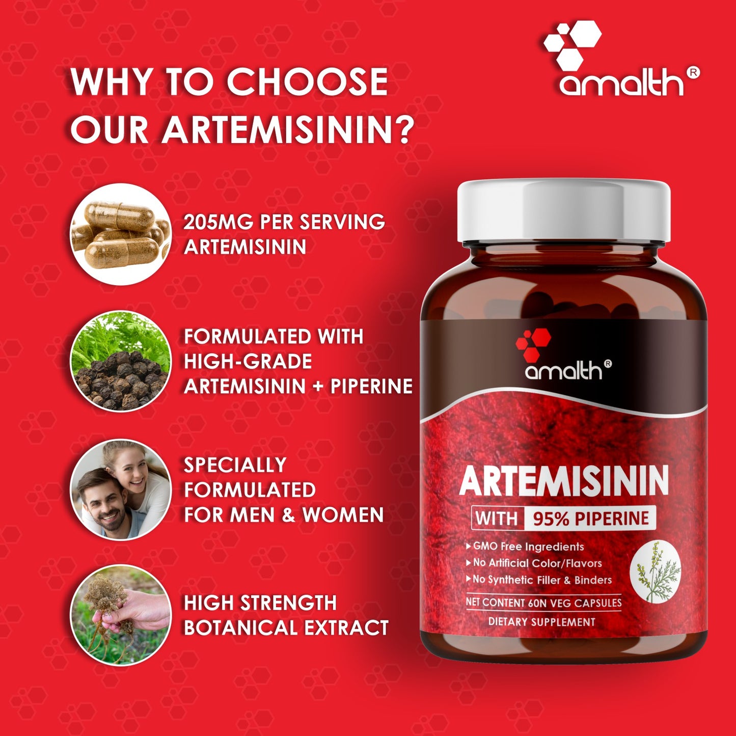 Artemisinin Extract Powder 60 Capsules