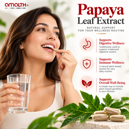 Papaya Leaf Extract Digestive Enzymes 120 Veg Capsules