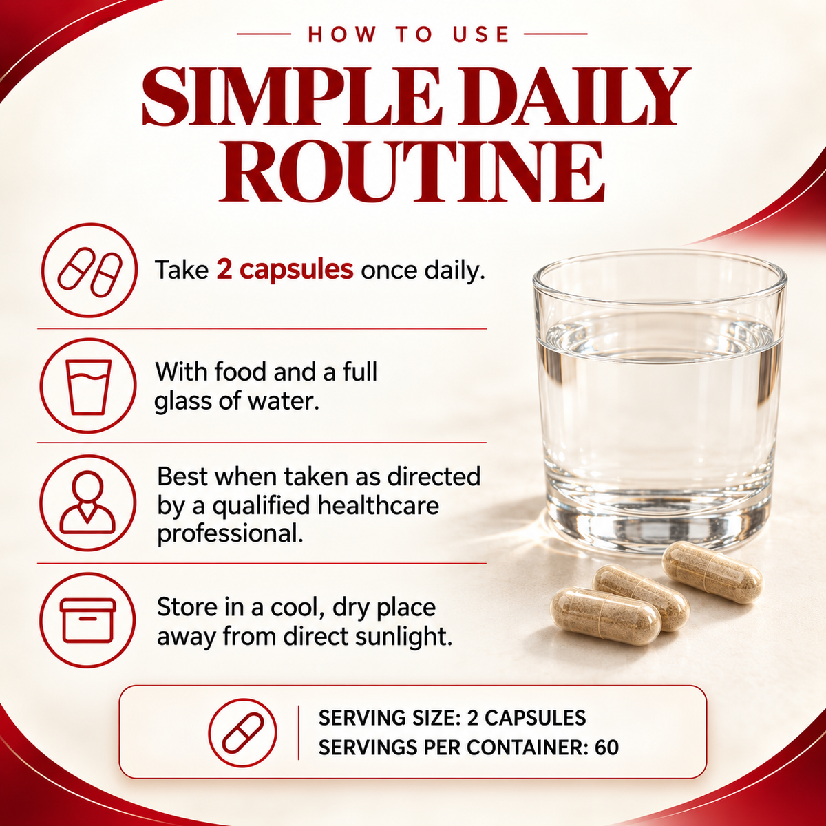 How to take Amalth Sweet Wormwood Extract with Black Pepper: 2 capsules daily with water