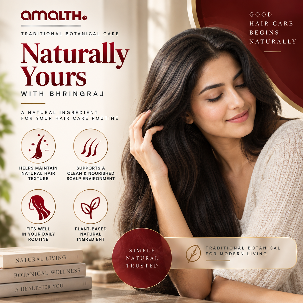 Amalth Bhringraj Leaf Powder as part of a daily wellness routine