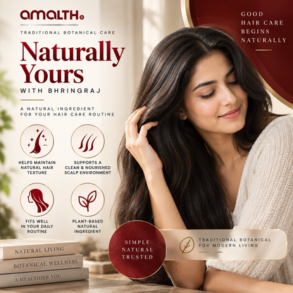 Amalth Bhringraj Leaf Powder as part of a daily wellness routine