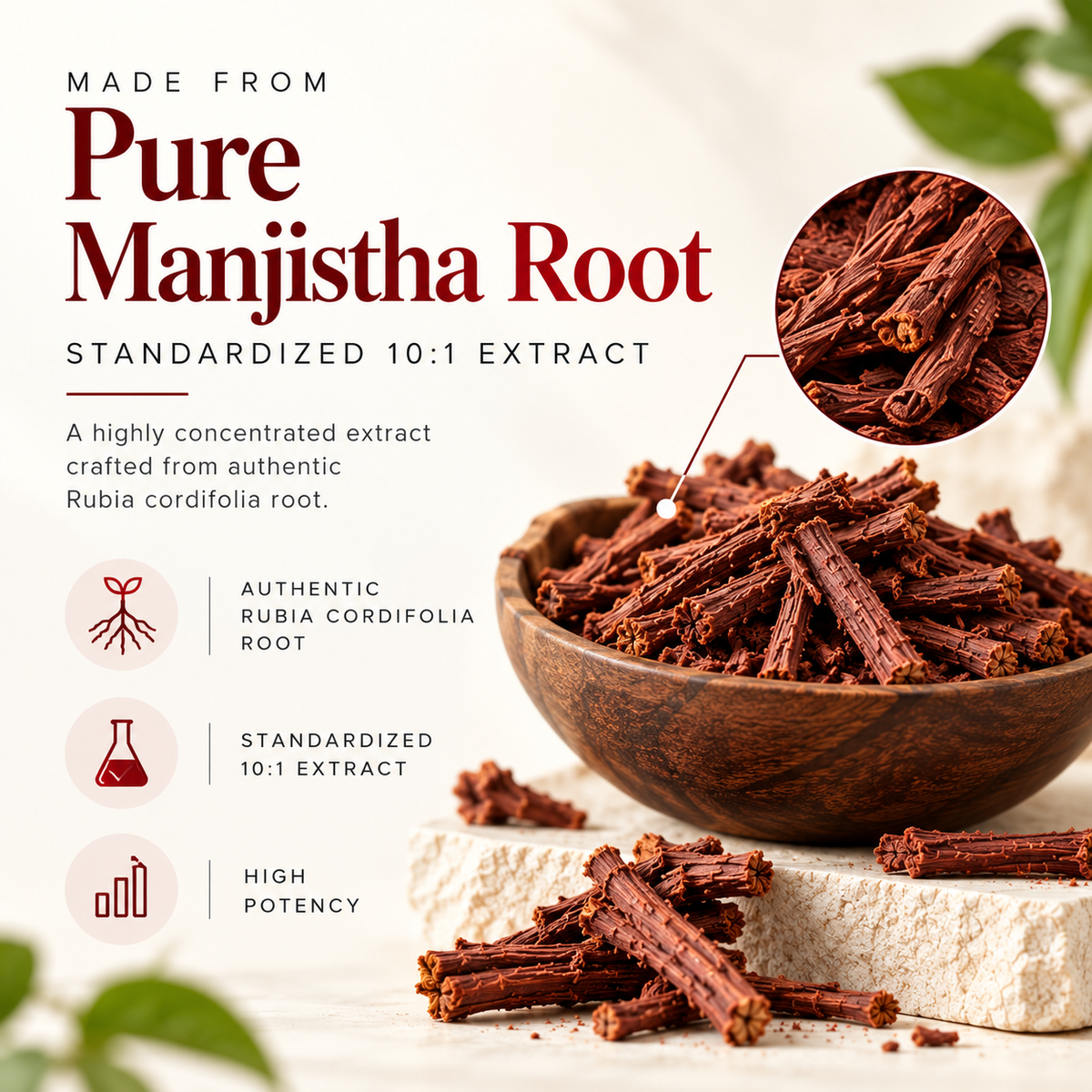 Manjistha Root 10:1 Extract (Rubia cordifolia), the ingredient in Amalth Manjistha Root Extract
