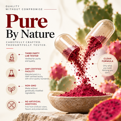 Raw nopal prickly pear used to make Amalth Nopal Prickly Pear Powder