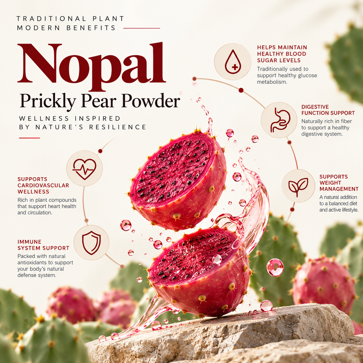 Amalth Nopal Prickly Pear Powder product highlights