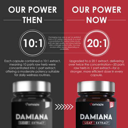 Damiana Leaf Extract Powder 120 Capsules