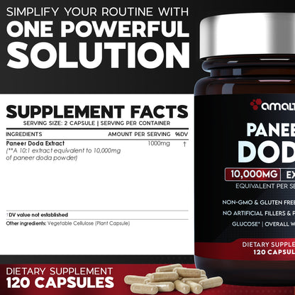 Paneer Doda Extract Powder 120 Capsules
