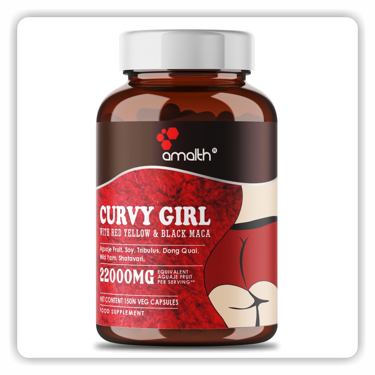Amalth Curvy Girl With Maca Plus 22000mg 150 Capsule
